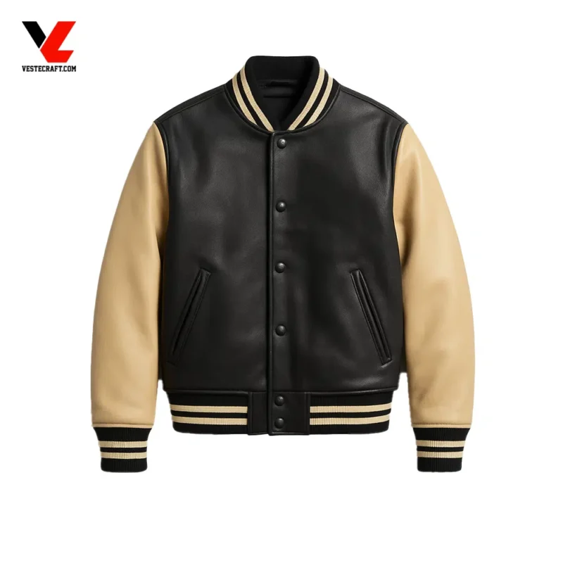 Sheep Leather Varsity Jacket